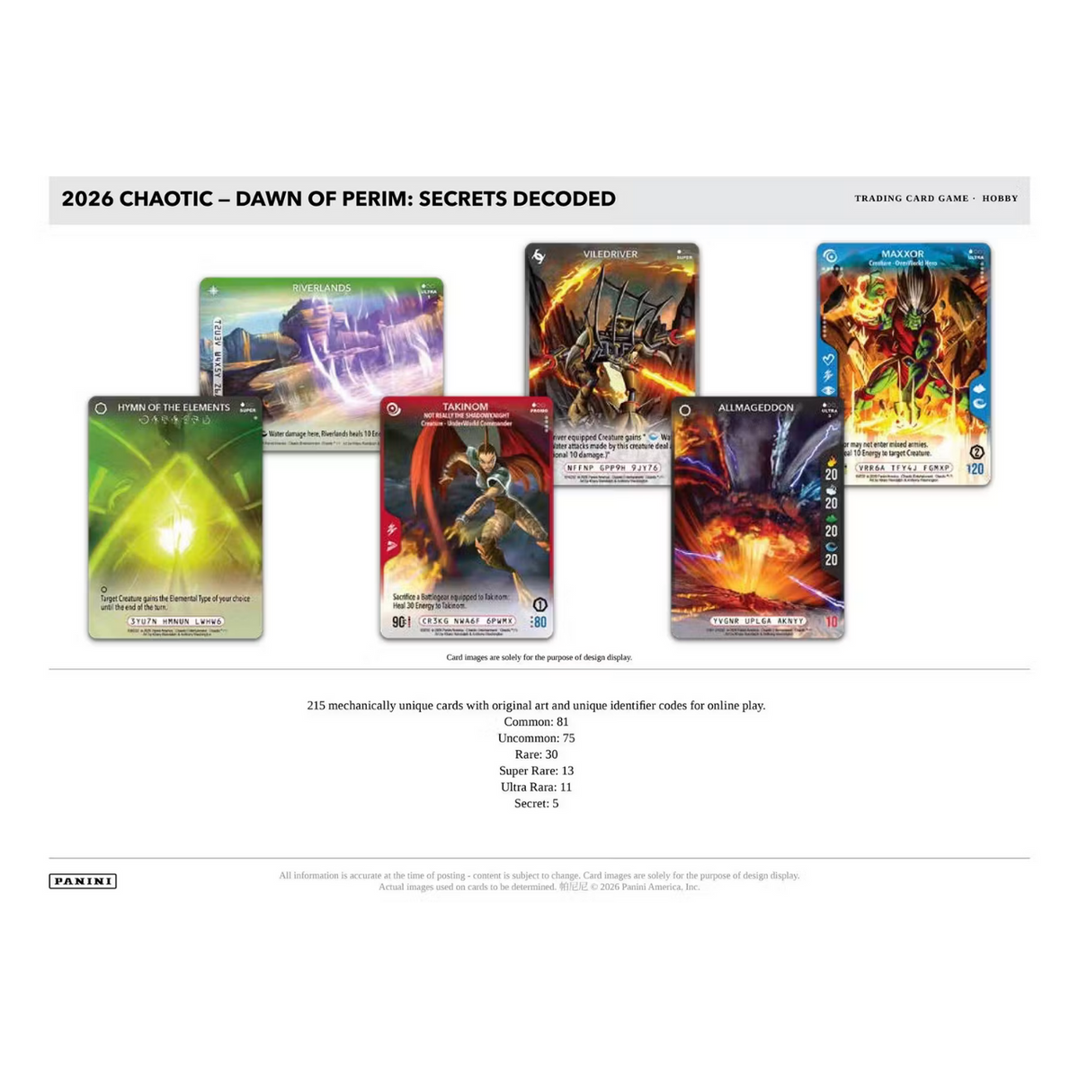 Chaotic TCG: Dawn of Perim - Secrets Decoded - Booster Box (PREORDER)